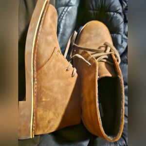 Clarks Brown Leather Chukka Boots Womens 9